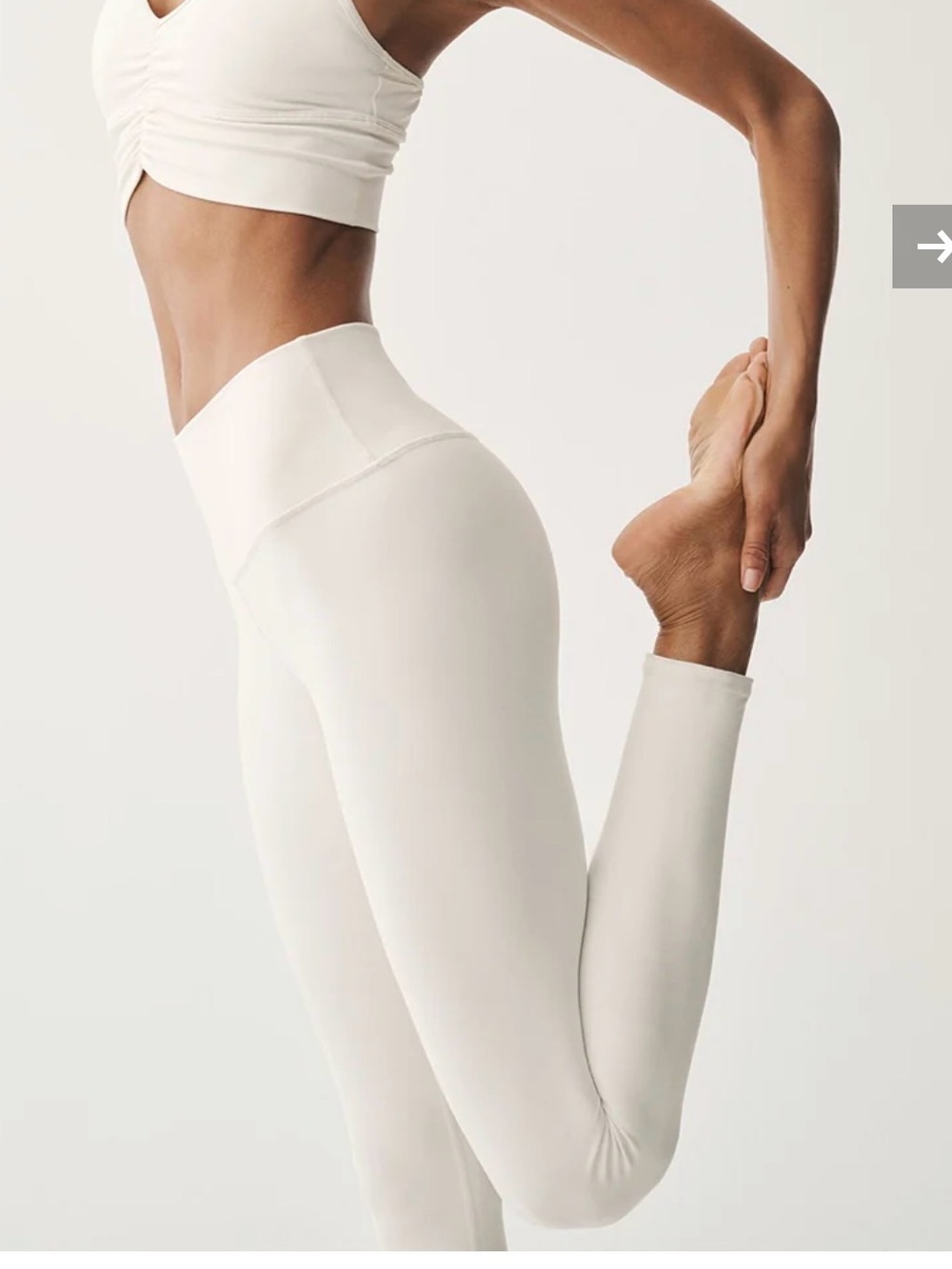 New With Tags - Alo Yoga High-Waist Airbrush Legging - Ivory